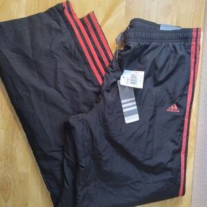 NWT Adidas 3 Stripe Wind Pants Joggers Regular Fresh Pink